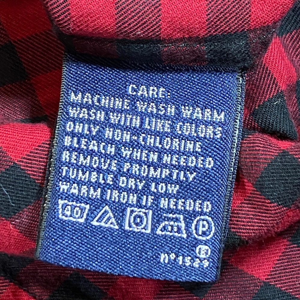 Ralph Lauren Sport Womens Red‎ Black Buffalo Plaid Western Snap Button Shirt 8 - Picture 9 of 9